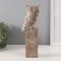 Polystone souvenir "Filin on the pedestal" Bezh 8x7x24 cm