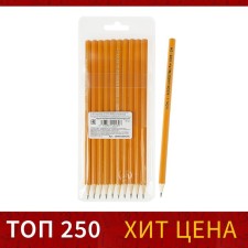 A set of chernographic pencils is 10 pieces, Koh-I-Noor 1696, different hardness, 2H-2B, l = 175 mm
