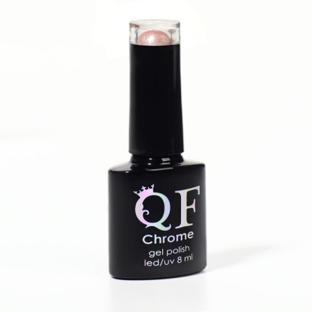 Gel nail polish, “chrome”, shimmer, 3 phase, 8ml, led/uv, pearl pink color (019)-9