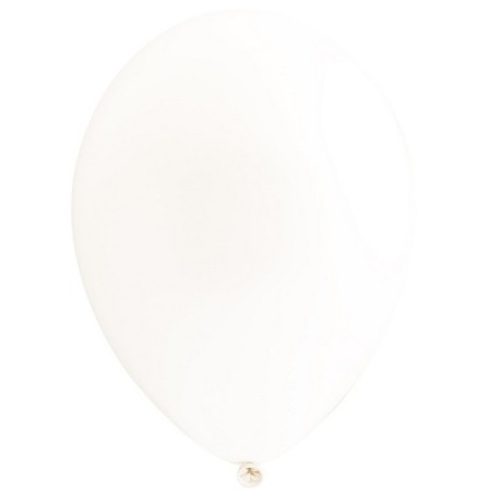 Latex ball 14 ", pastel, set 50 pcs., White color