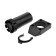 Plastic tundra support adjustable d = 40, h = 100-140 mm, with clip, black, set 4 pcs