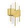 Sconces st. SL1633.201.02. Olvera. 2x40 watts, E14, 20x37 cm, matte gold color