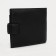 Men's purse on the button, a department for bills, for maps, for coins, black color