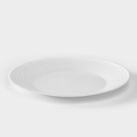 Plate flat Harena asean, d = 23 cm, white color-1