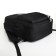 A backpack with a zipper, an outer pocket, the color is black