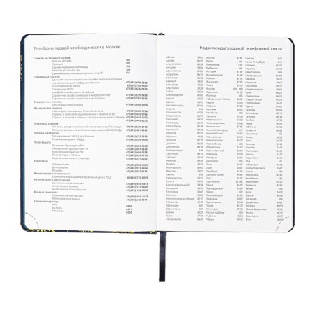 The diary is low, A5, 136 sheets, leatherette, Devente. Tropicana, solid cover, foil embossing, perforation, liesse, block 70%, dark blue-6