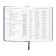 The diary is low, A5, 136 sheets, leatherette, Devente. Tropicana, solid cover, foil embossing, perforation, liesse, block 70%, dark blue