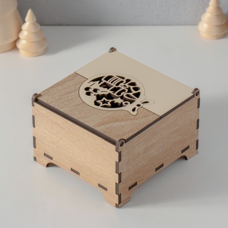 New Year's box combined "ball" 10.5x10x7 cm-4