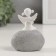 Polystone souvenir "Girl Angel with a bouquet, on a pebble" 7x4.5x8.5 cm