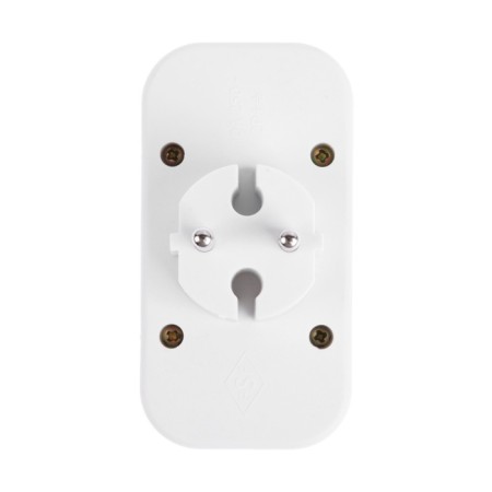 Switch, 2 sockets, 10A, without salary, 220 V, white-3
