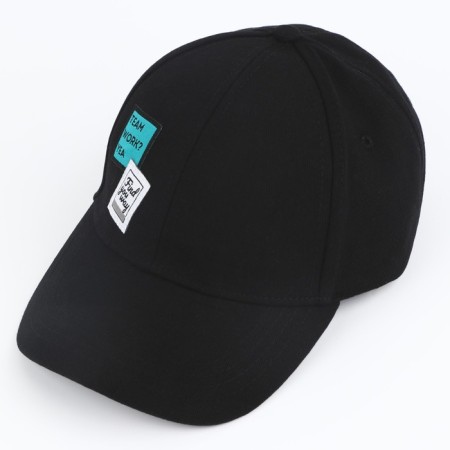 Men's cap team work, Black color, rr 56-2