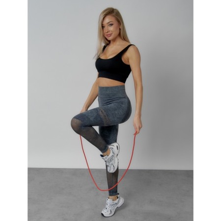 Femic fitness legins, size 46, dark gray color-14