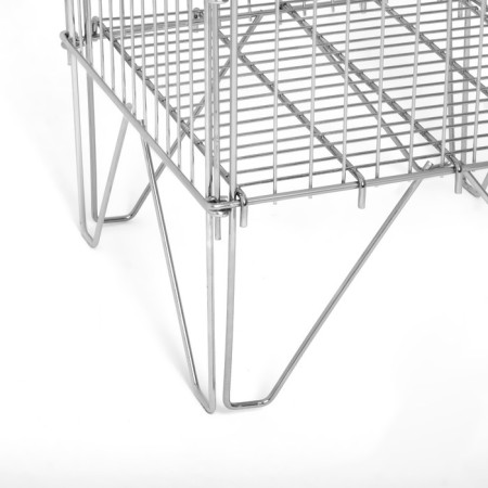 Basket-drive, collapsible, 42 × 42 × 80 cm, color chromium adjustable bottom-2