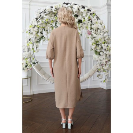 Female dress, size 50, beige color-13