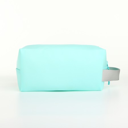 Cosmetic bag with lightning, mint color-1