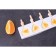 Form for ice cream "Heart. Maxi ”, silicone, 49 × 6.5 × 2 cm, 8 cells, sticks 50 pcs, white color