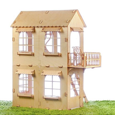 Puppet house, average size, plywood: 3 mm-5
