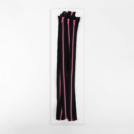 Lightning "Tractor", No. 5, detachable, castle machine, 50 cm, black/pink color-2