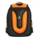 School backpack, 40 x 33 x 19 cm, ergonomic back, Stavia "capybara", black/orange