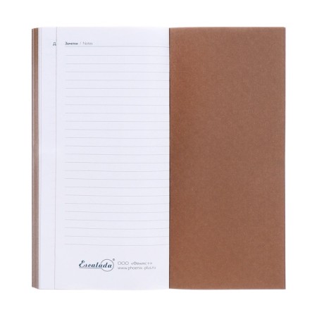 The weekly dated 2025, 80x165 mm, 64 sheets of Escalada, soft leather cover, pancake embossing, block 70 g/m², beige-13