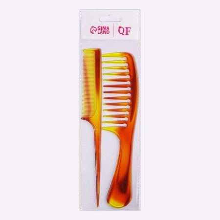 Set of comb, 2 items, 22 cm, color "amber"-4
