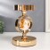 Summary Metal for 1 candle "White Marble Ball in the field" Gold 18.5x12x12 cm