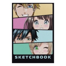 A5 sketchbook, 40 sheets on the gluing on the short side of the 