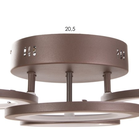Ring chandelier LED 80W brown 2700-6400K 60x45x14-6