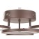 Ring chandelier LED 80W brown 2700-6400K 60x45x14