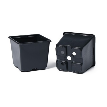 Pot for seedlings, 520 ml, d = 9 cm, h = 8 cm, black, Greengo-5