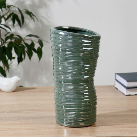 VAZA Ceramics Table "Alonso" High, H-26.5 cm D-14 cm, green