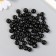 Wooden beads "Astra" round, 10 mm, 50 g, black