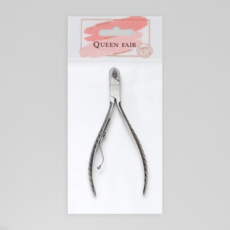Manicure nippers for cuticle, 11 cm, blade length - 10 mm, silver color-4