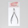 Manicure nippers for cuticle, 11 cm, blade length - 10 mm, silver color