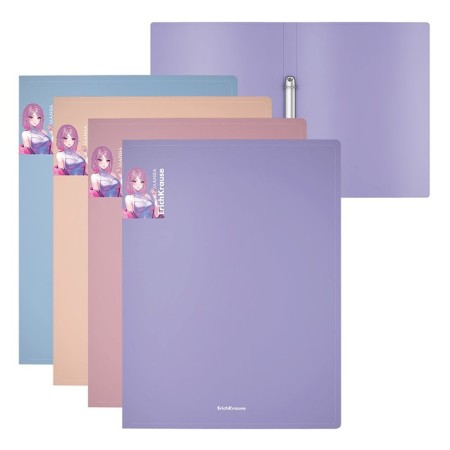 Folder on 2 rings 24 mm, A4, Erichkrause, Matt Manga, Plastic Mix