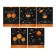 Notebook 48 sheets of the cell "Orange Dreams", the cover coated cardboard, selective matte varnish, unit 65 g/m2, 5v mix