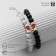 Bracelets "Demetrons" Heart with beads, black and white color, ball No. 8, D = 6.5 cm