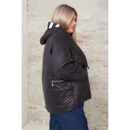 Women's jacket, size 54, black color-4