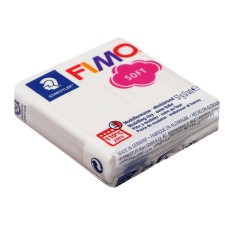 Plastic - polymer clay, 57 g, Soft, white