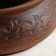 A baking pot with a lid "Paul", decor, red clay, 1 liter