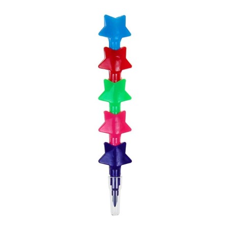 Pencil of wax "stars" 5 colors-1