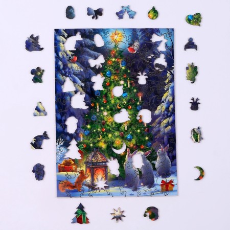 New Year's puzzle Figure "New Year! Night fairy tale "-2