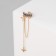 Kaffing Earrity Two Stars, white color in gold
