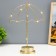 Night -bend "Umbrella" LED from batteries 3haa gold 10x22.5x31.5 cm Risalux
