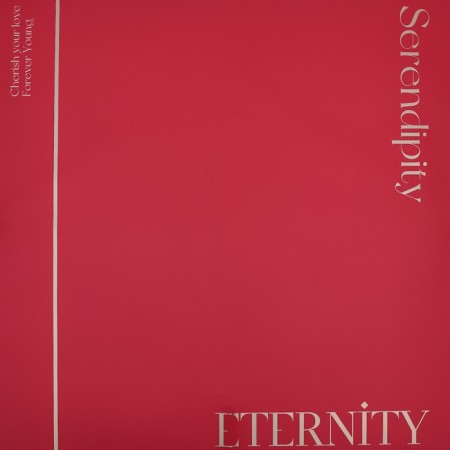 Film for flowers matte, "steady eternity", 57x57cm, red, 65 μm-2
