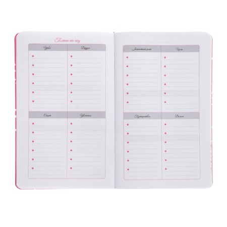 Notebook for girls 130 x 210 mm, 56 sheets in the Blueberry line, covered cardboard, Soft-Touch lamination, selective UV-lace-5
