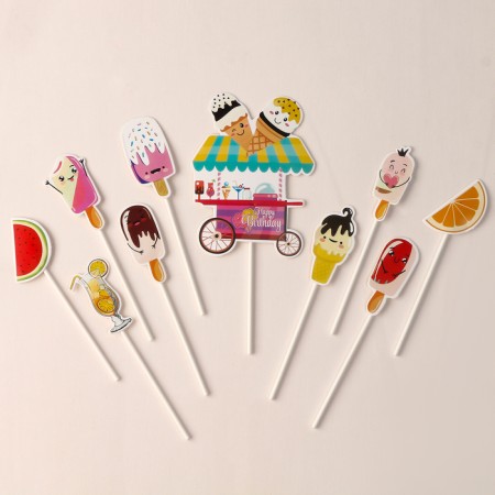 Set for decoration "Sweet Party", set of 10 pcs.-1