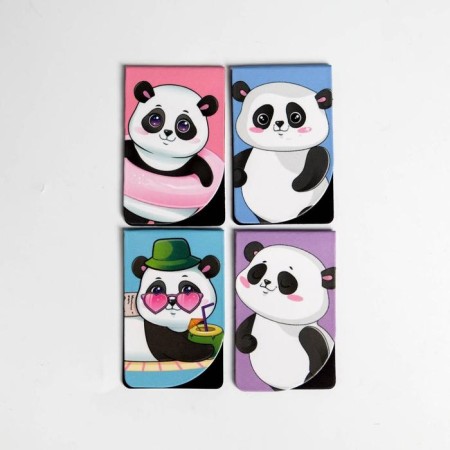 Magnetic bookmarks Time to Read on a postcard, 4 pcs-2