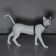 Cat for cats, width 1 cm, reflective, Osh 16.5-27 cm, fire 21-35 cm, black