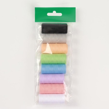 Set of thread "Pastel", 50/2, 150 m, 8 pcs, color colorful color-1